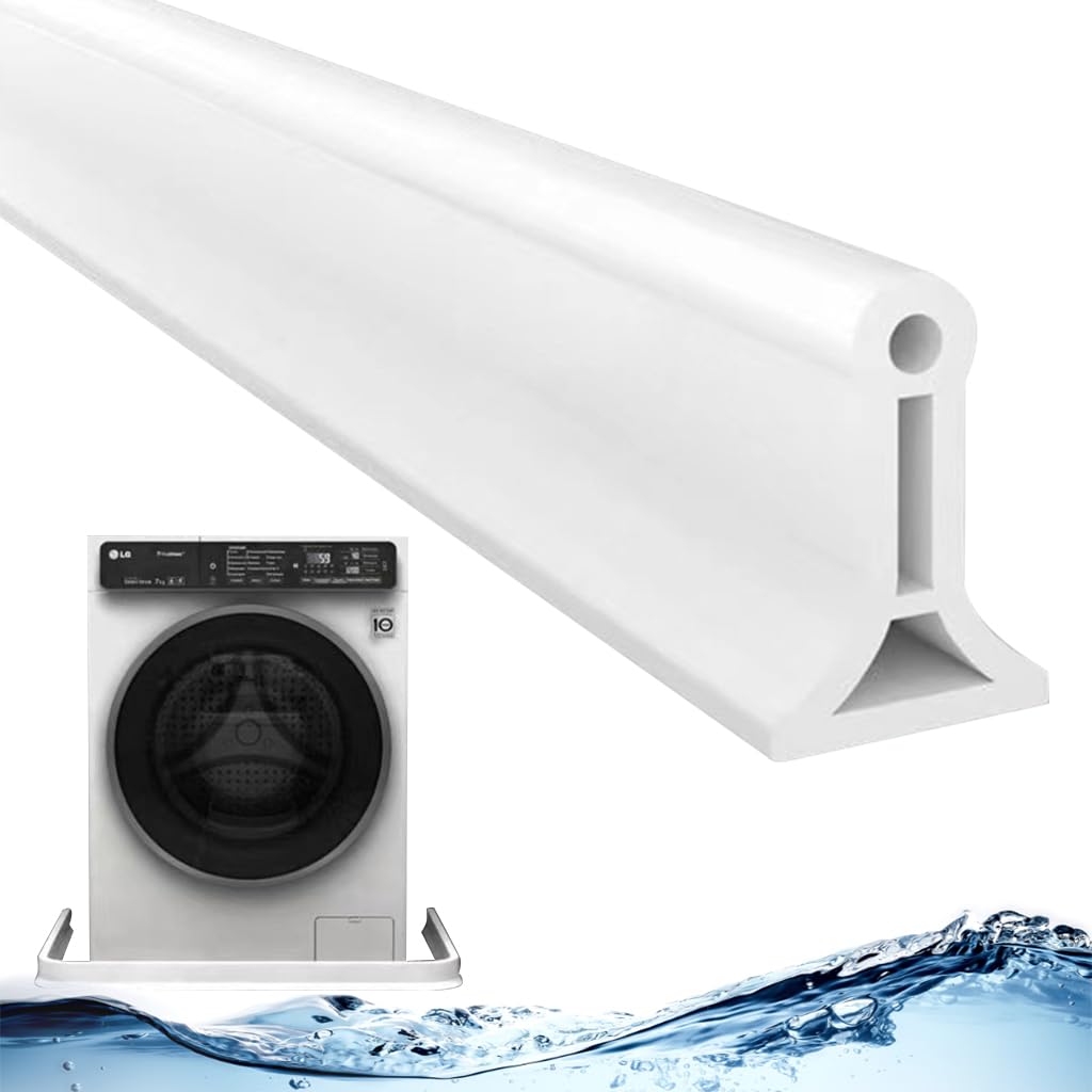 HASTHIP 3.3ft Shower Threshold Water Dam Flexible Shower Water Guard Self Adhesive TPE Shower Water Dam Splash Guard for Kitchen Countertop Sink, Cooktop, Bathroom Tub, with 1Pc Waterproof Glue HASTHIP 3.3ft Shower Threshold Water Dam Flexible Shower Water Guard Self Adhesive TPE Shower Water Dam Splash Guard for Kitchen Countertop Sink, Cooktop, Bathroom Tub, with 1Pc Waterproof Glue